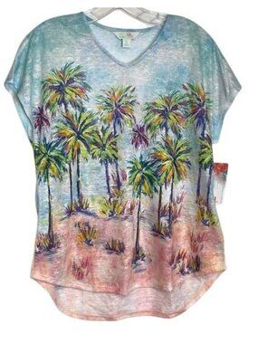 Art & Sol V Neck Top SMALL